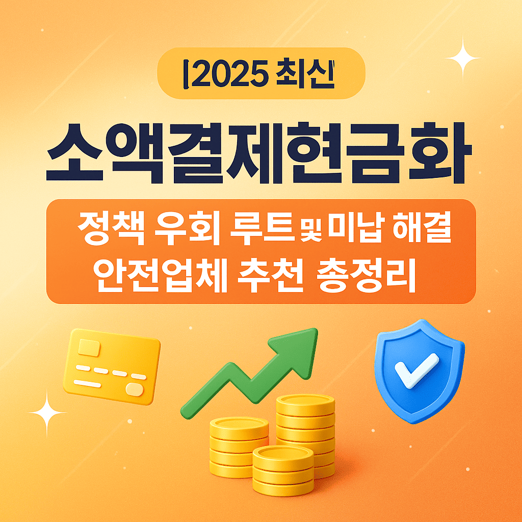 [2025 최신] 소액결제현금화 정책 우회 루트 및 미납 해결 안전업체 추천 7가지 총정리