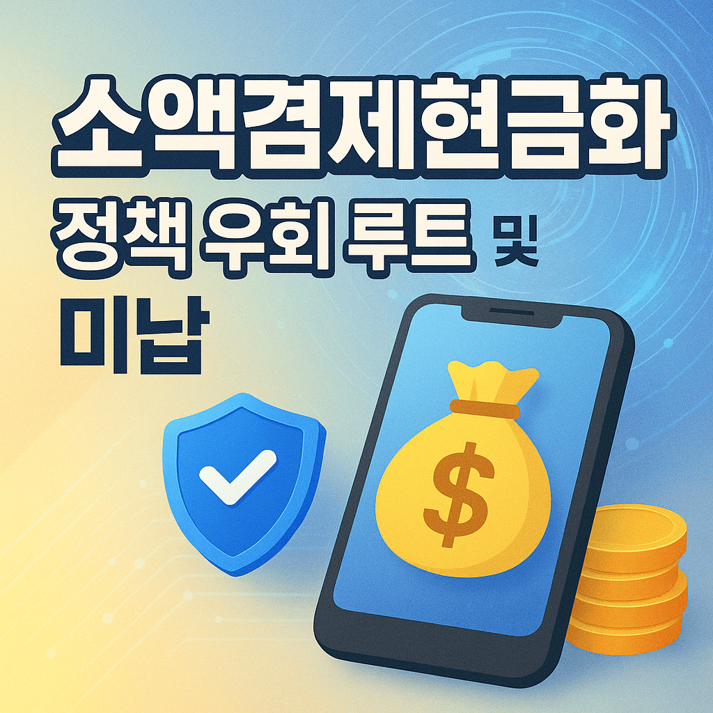 소액결제현금화 정책 우회 루트 및 미납 해결 전략 총정리